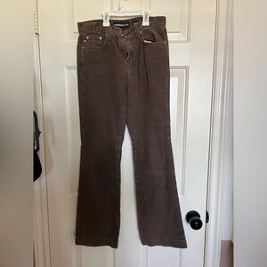Brown Low Waisted Corduroy Pants